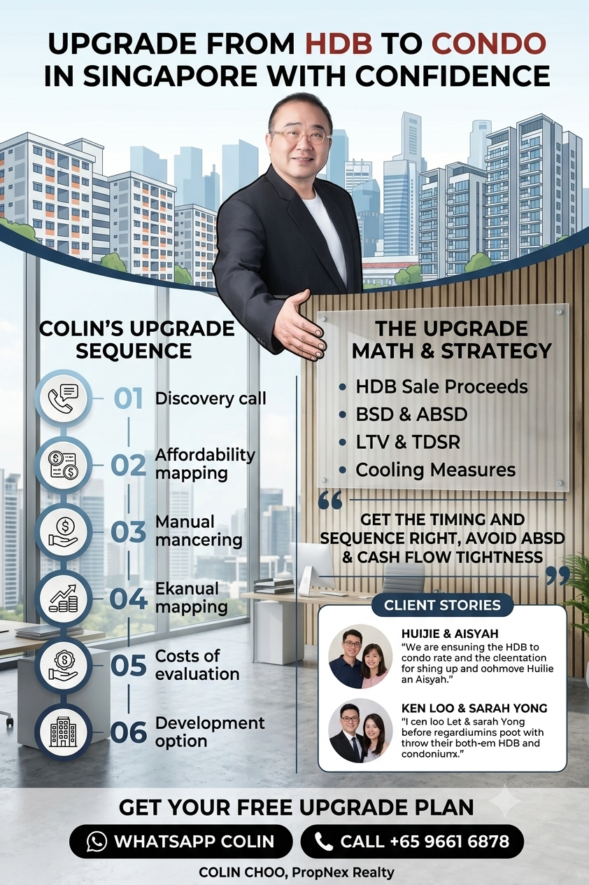HDB to condo upgrade guide in Singapore with Colin Choo, PropNex Realty